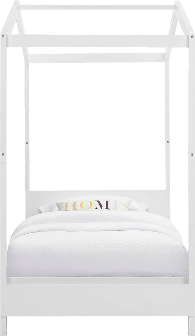 Kids Geoga White Twin Bed - Thumbnail - Image 4