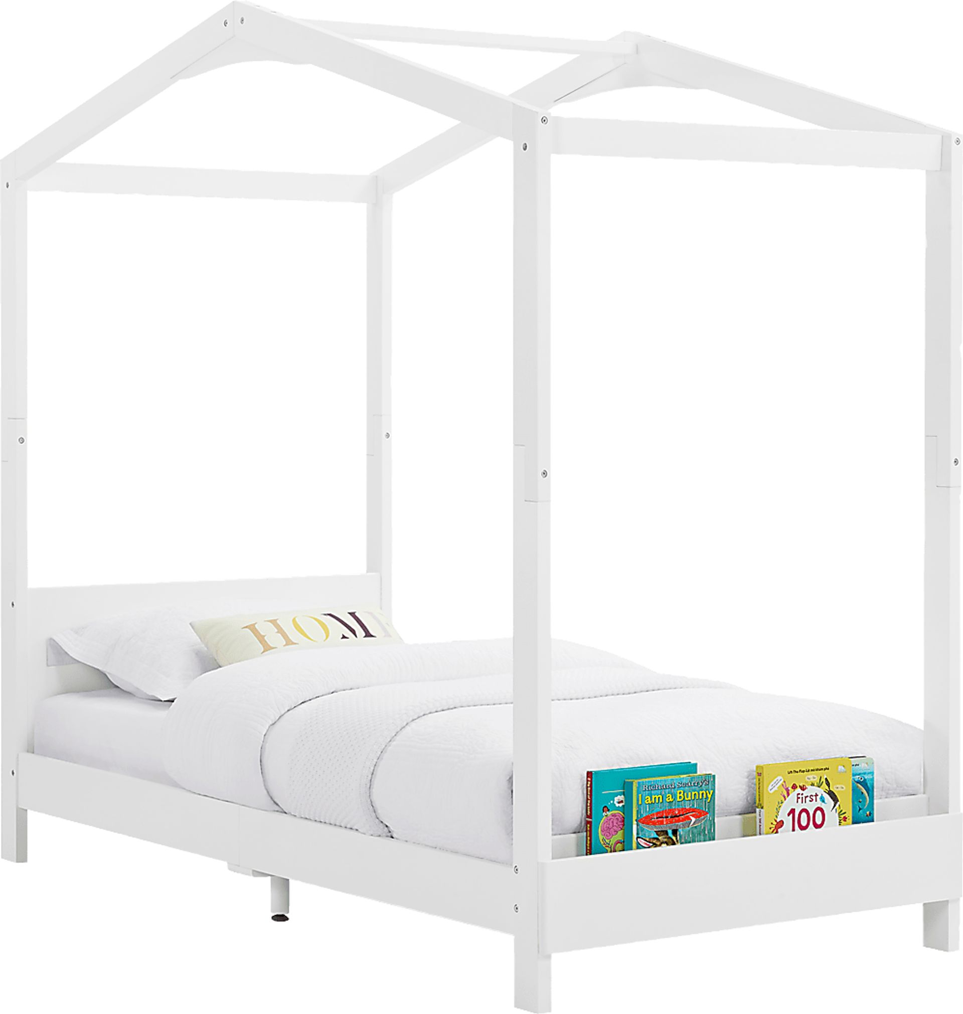 Kids Geoga White Twin Bed - Image 1