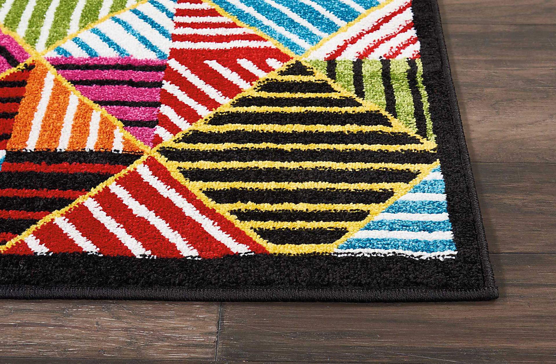 Kids Geoscope Pink 4' x 6' Rug - Image 3