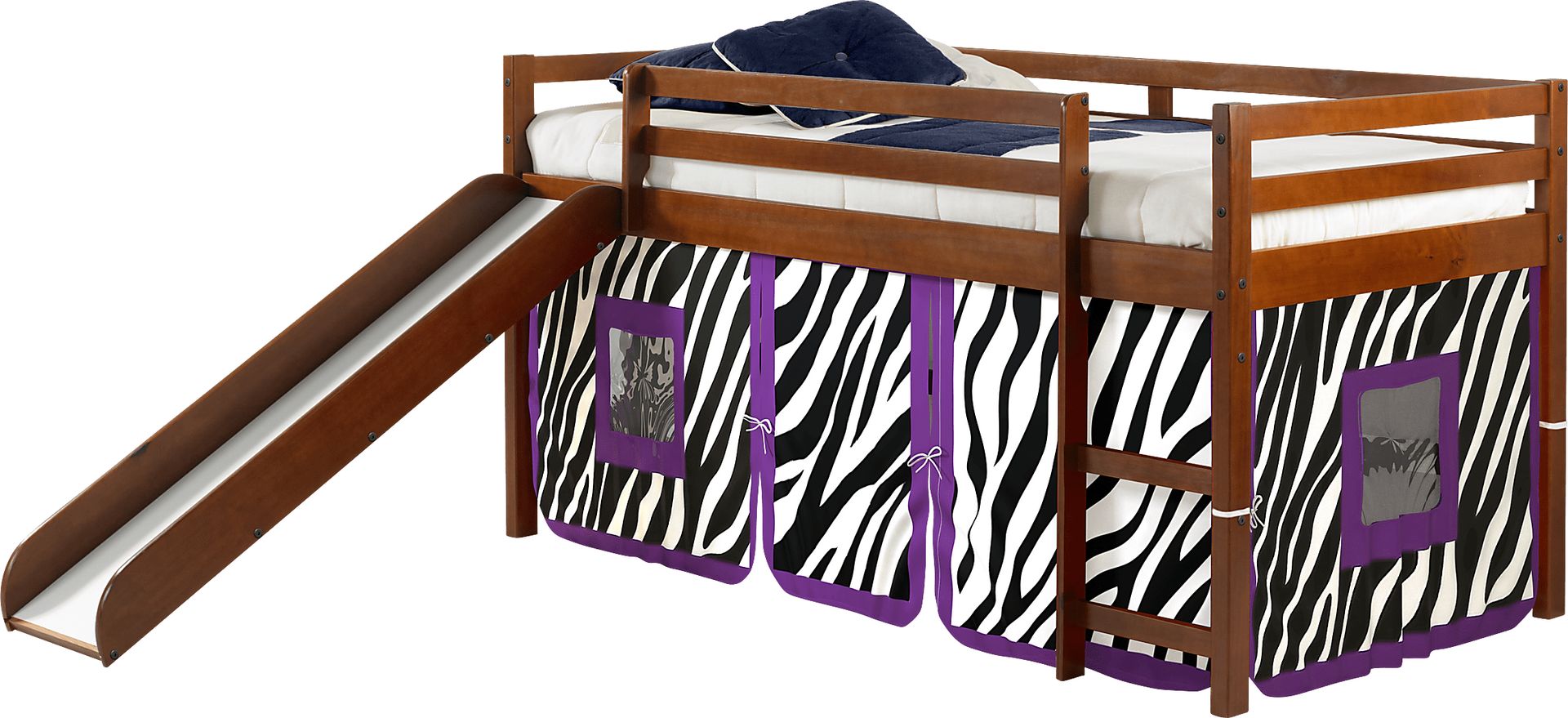 Kids Geuda Purple Twin Tent Loft Bed - Image 1