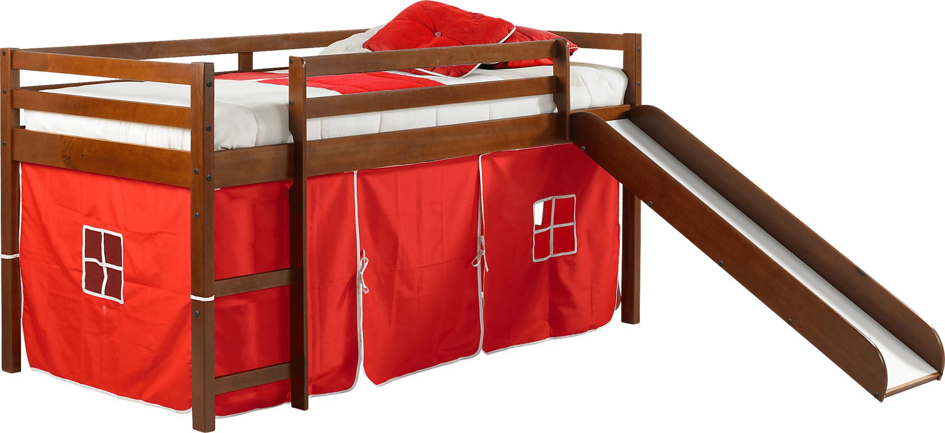 Kids Geuda Red Twin Tent Loft Bed - Image 3