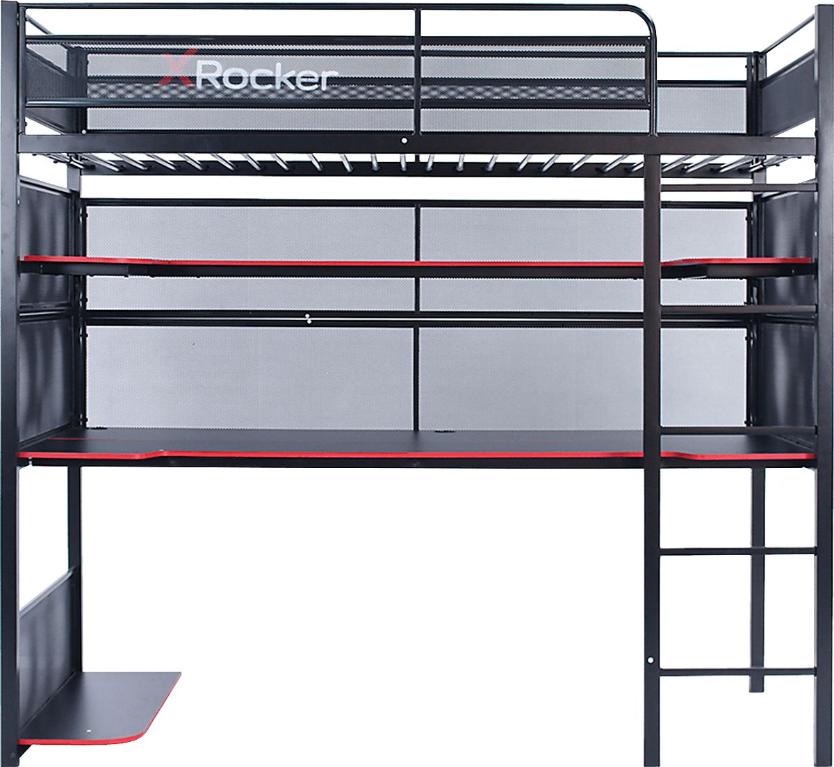 Gannet Black Black,Colors Twin Bunk Bed With Desk | Rooms to Go