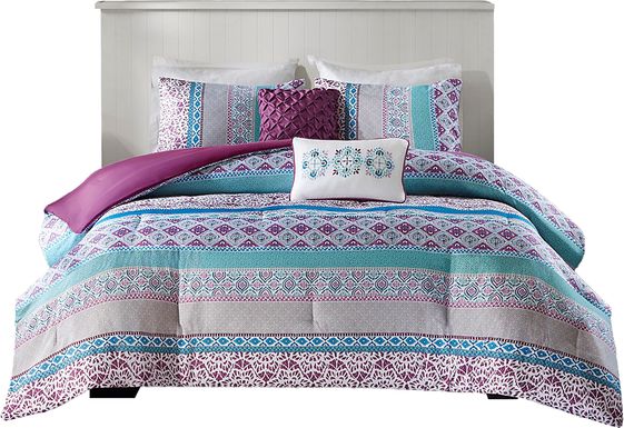 Kids Gidda Purple Full Comforter Set