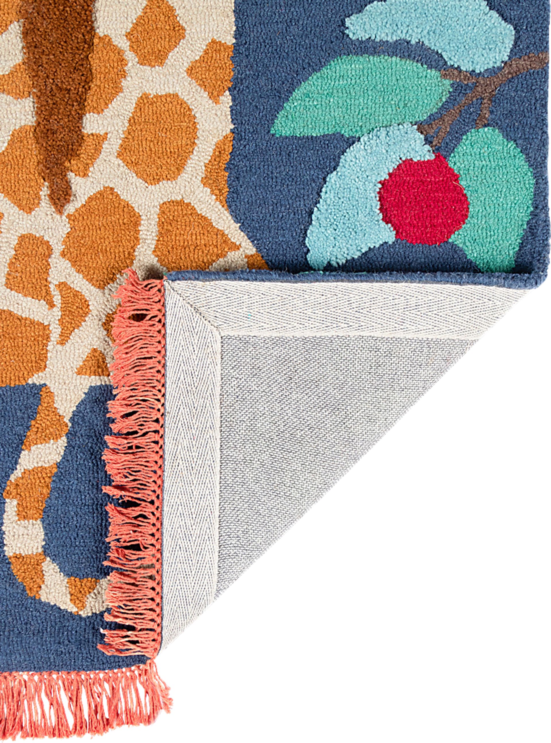 Kids Giggly Giraffe Navy 3' x 5' Rug - Image 5