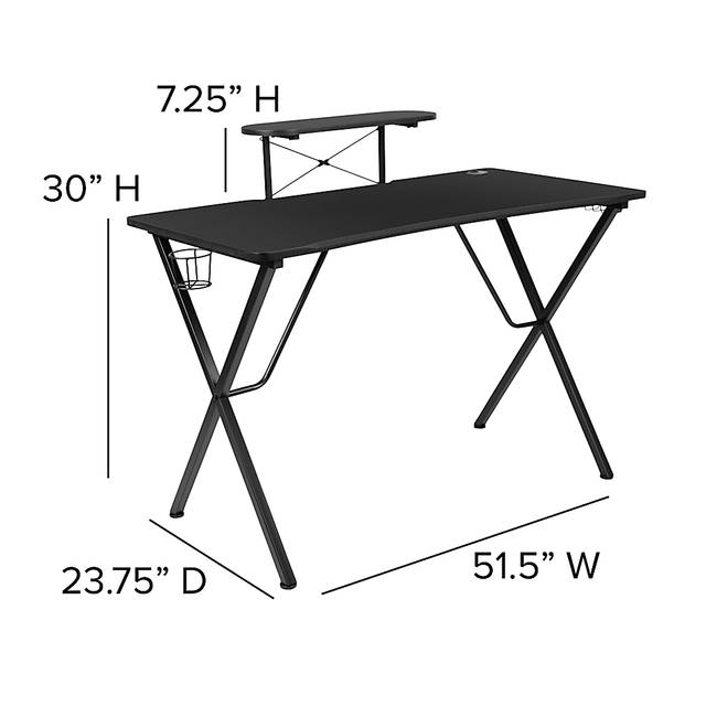 Kids Gindrex Black Gaming Desk - Thumbnail - Image 10