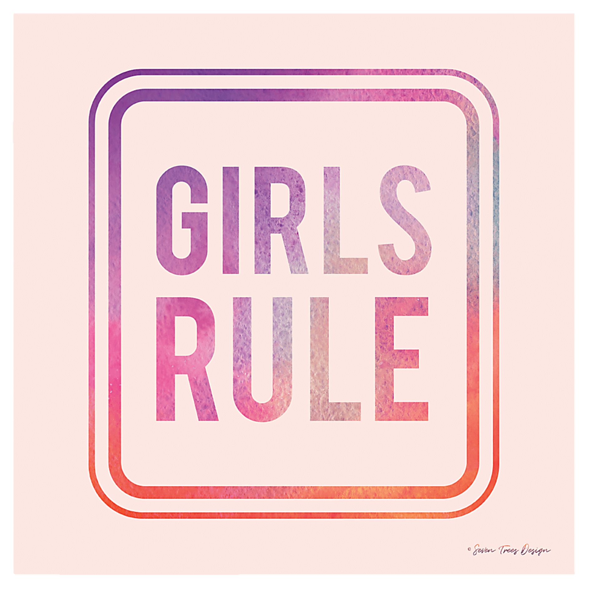 Kids Girl Force I Pink Artwork - Image 1