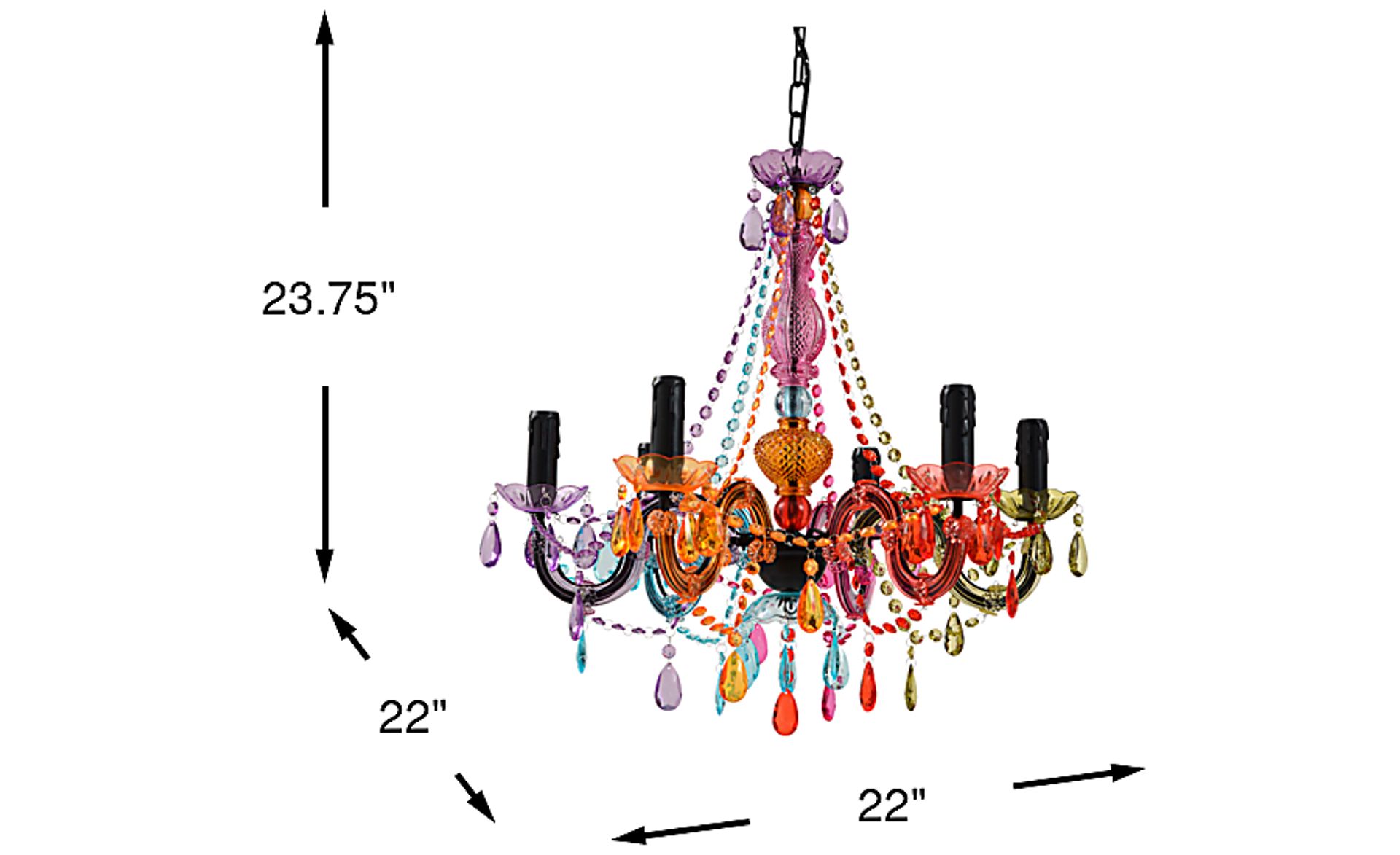 Dimension Image. Please refer to the Dimension Tab on this page for dimension details.