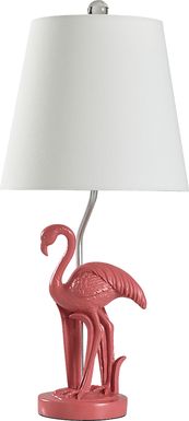 Kids Glam Pop Decor Pink Flamingo Table Lamp