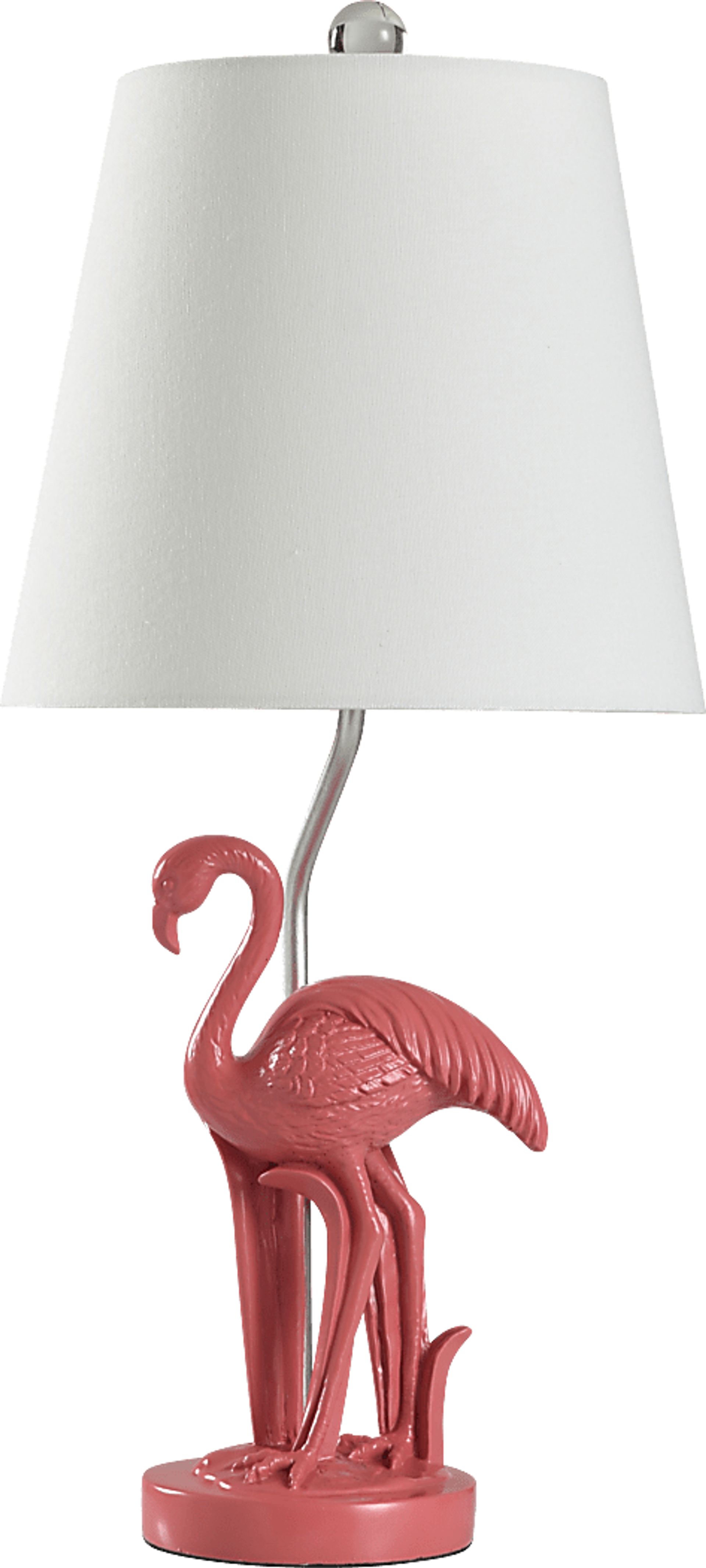 Kids Glam Pop Decor Pink Flamingo Table Lamp - Image 1