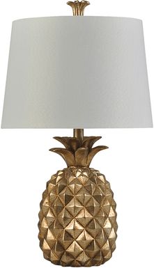 Kids Glamorous Pineapple Gold Lamp