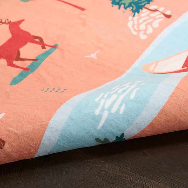 Kids Glamp Explorer Orange 6'6 x 9'2 Rug - Thumbnail - Image 7