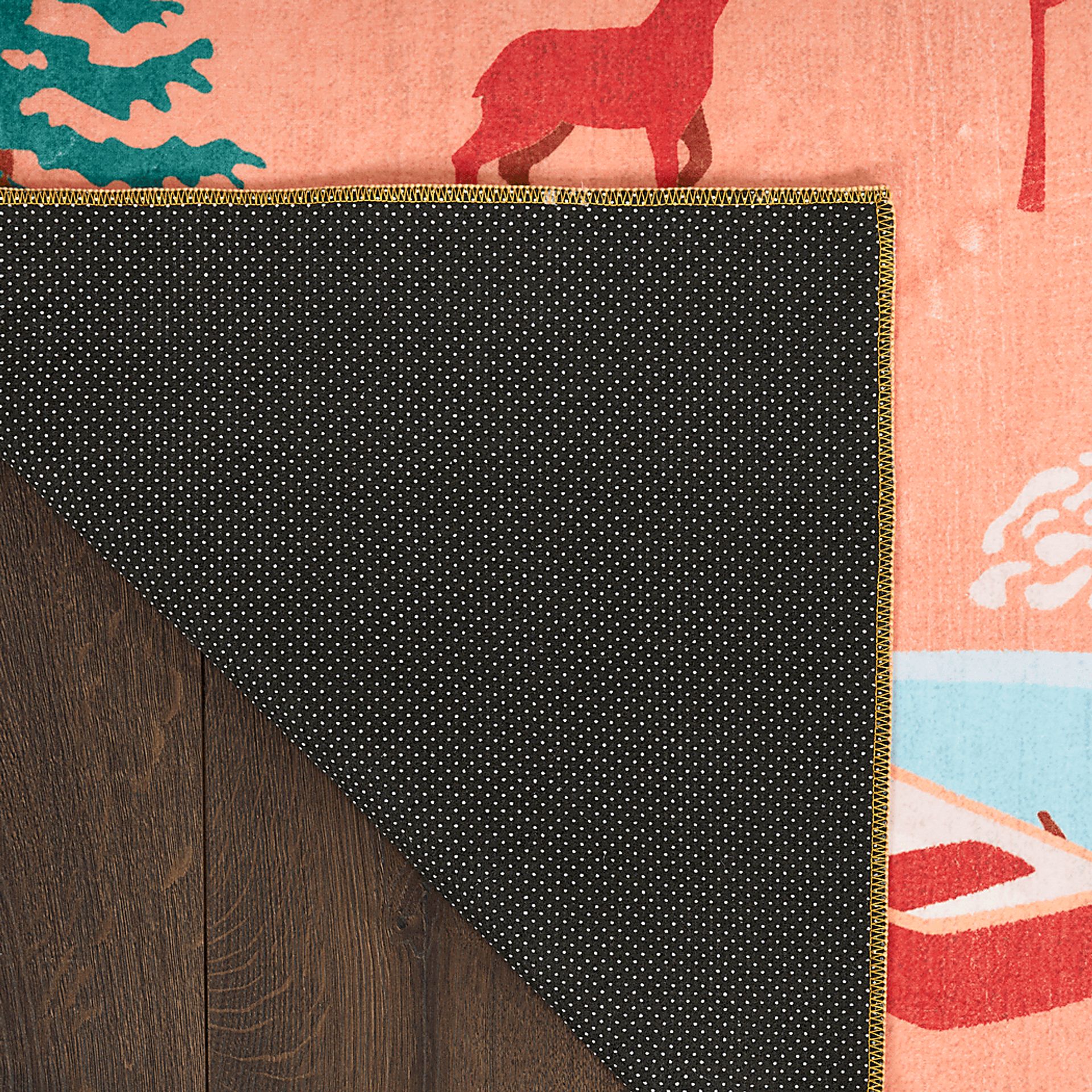 Kids Glamp Explorer Orange 6'6 x 9'2 Rug - Image 4