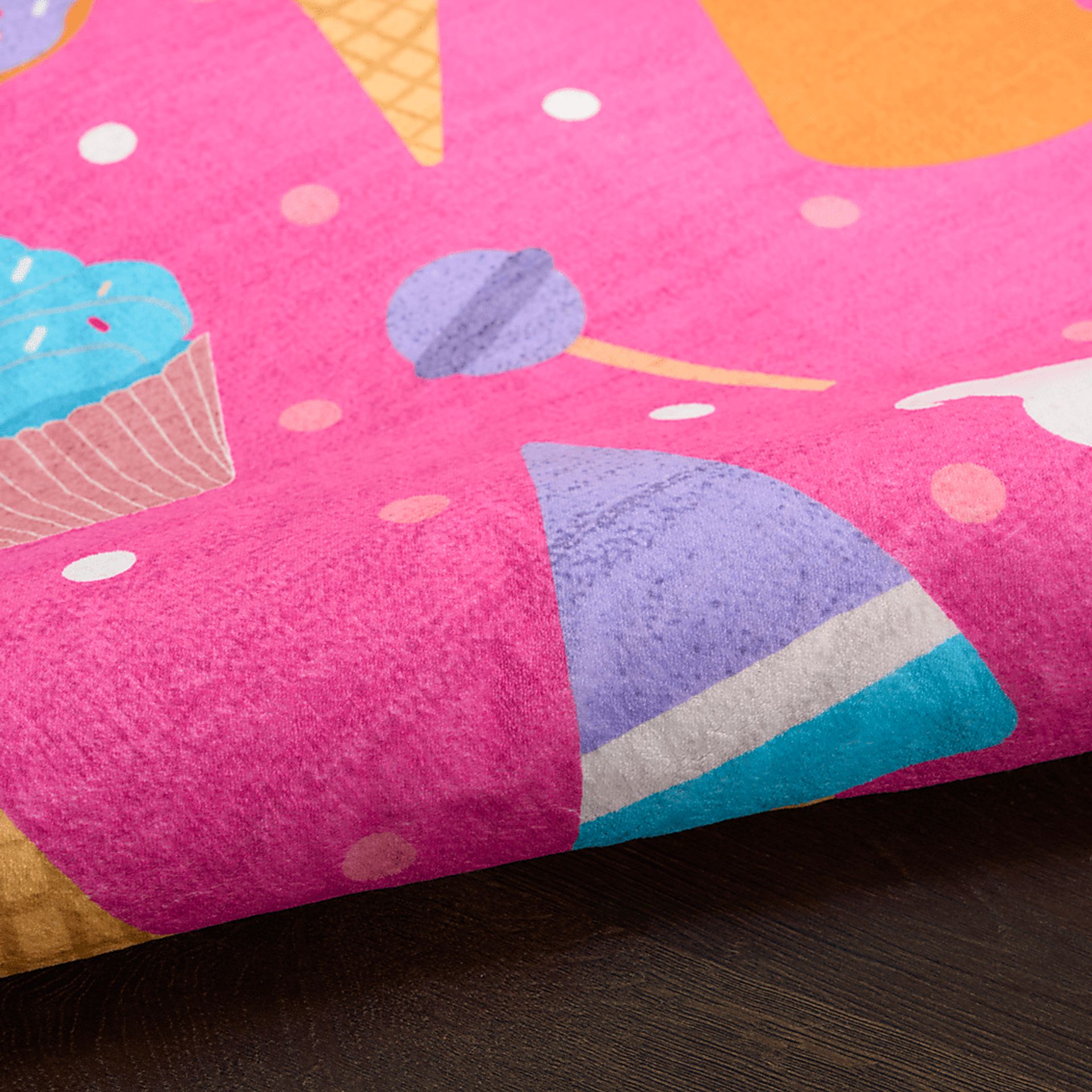 Kids Glampop Pink 3'5 x 5' Rug - Image 7