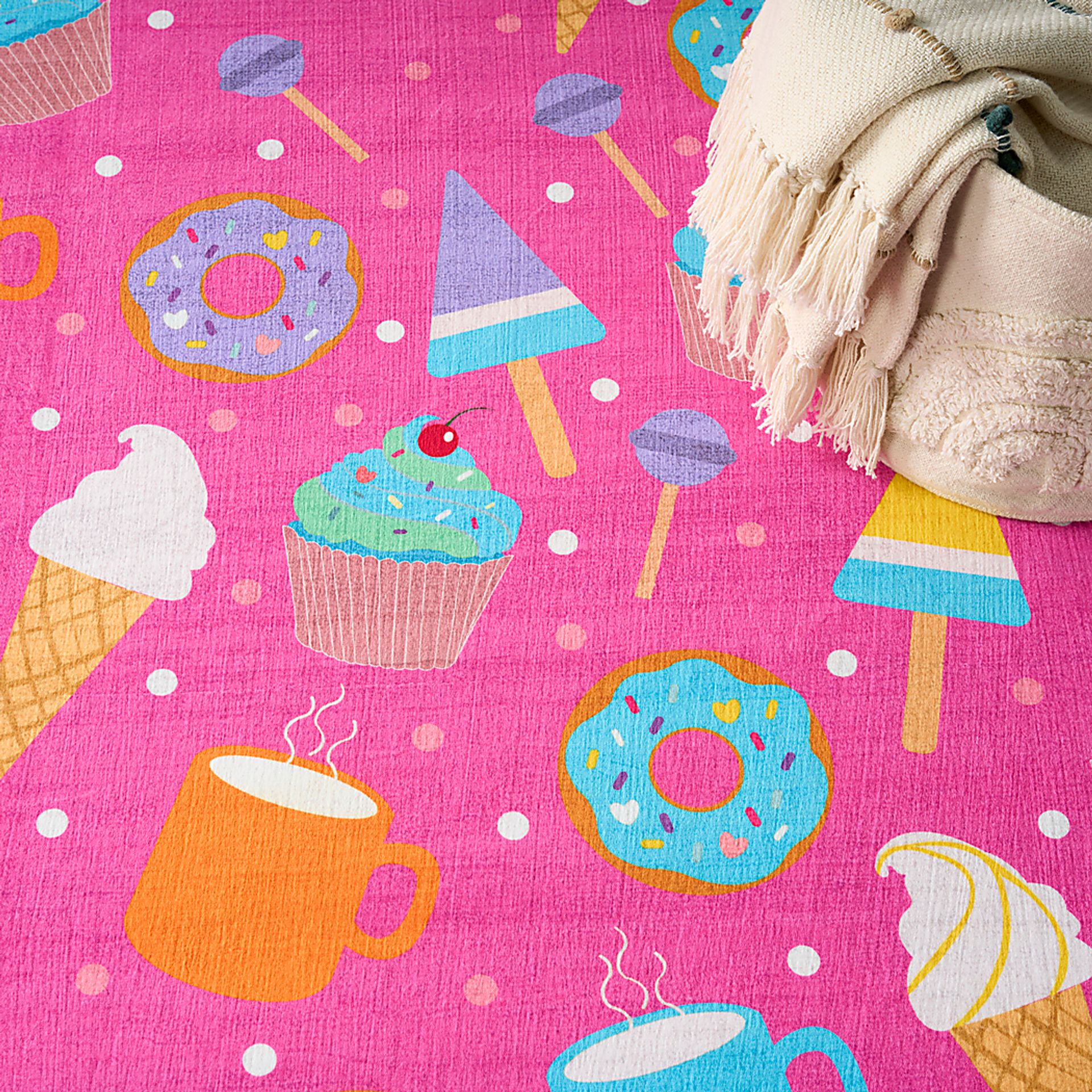 Kids Glampop Pink 3'5 x 5' Rug - Image 8