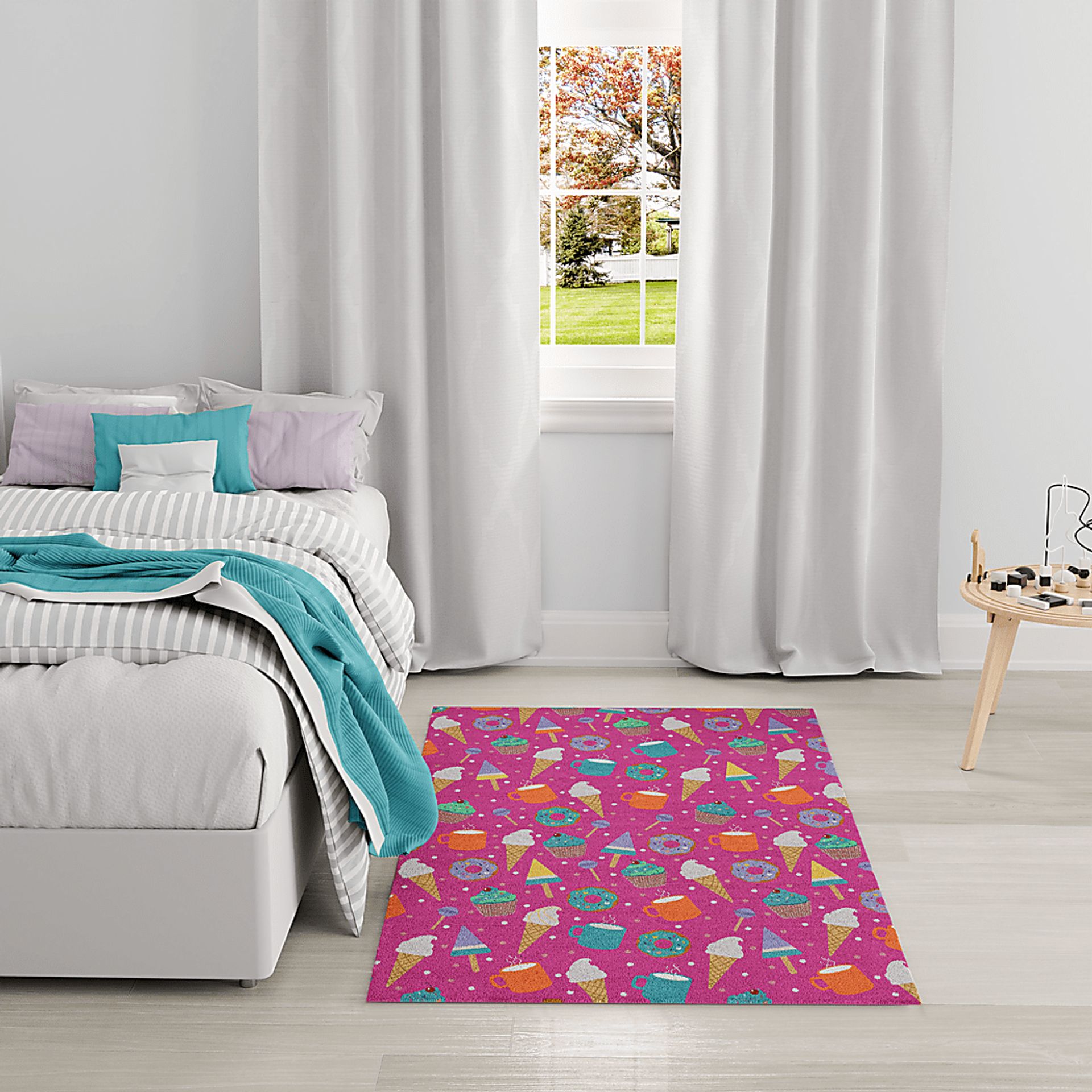 Kids Glampop Pink 3'5 x 5' Rug - Image 3