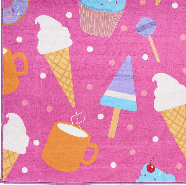 Kids Glampop Pink 3'5 x 5' Rug - Thumbnail - Image 5