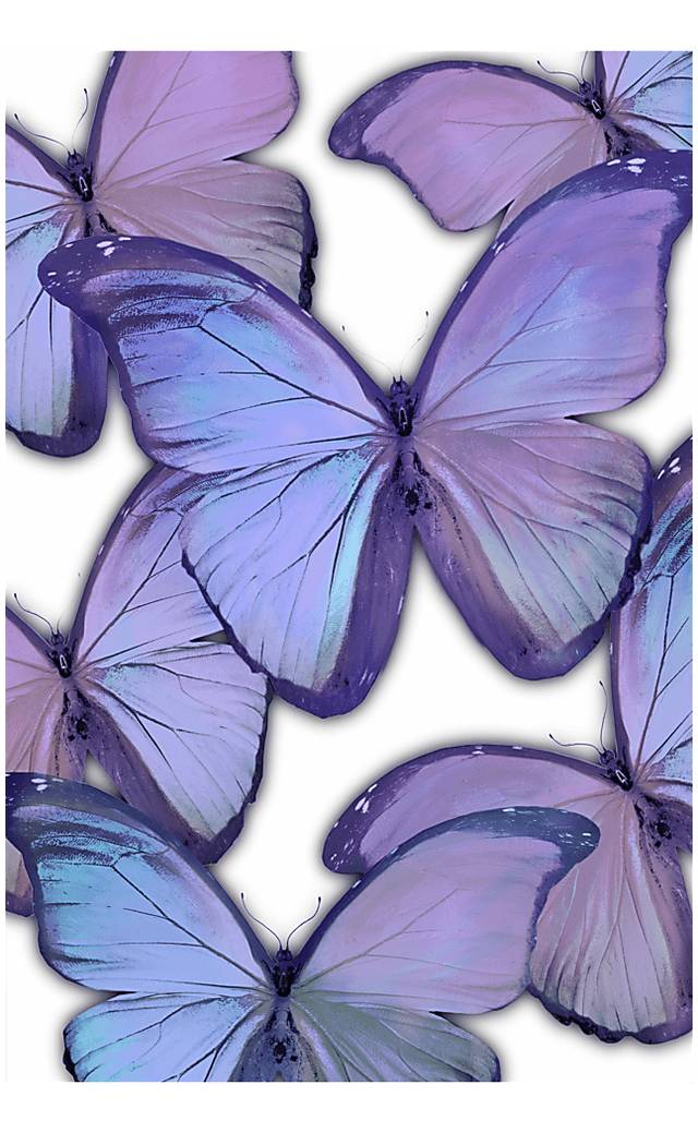 Kids Glitzy Flutter Purple Artwork - Thumbnail - Image 1