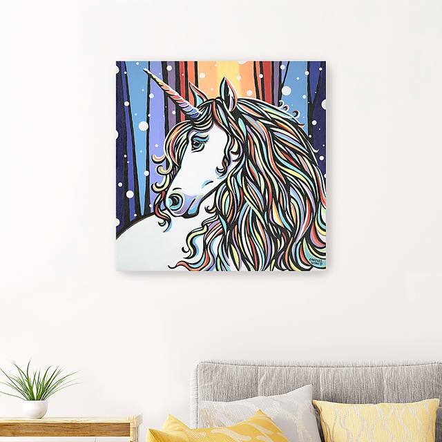 Kids Glorious Unicorn White Artwork - Thumbnail - Image 2