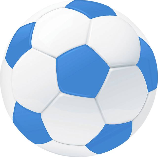 Kids Goal Getter Blue 5' Round Rug - Thumbnail - Image 1