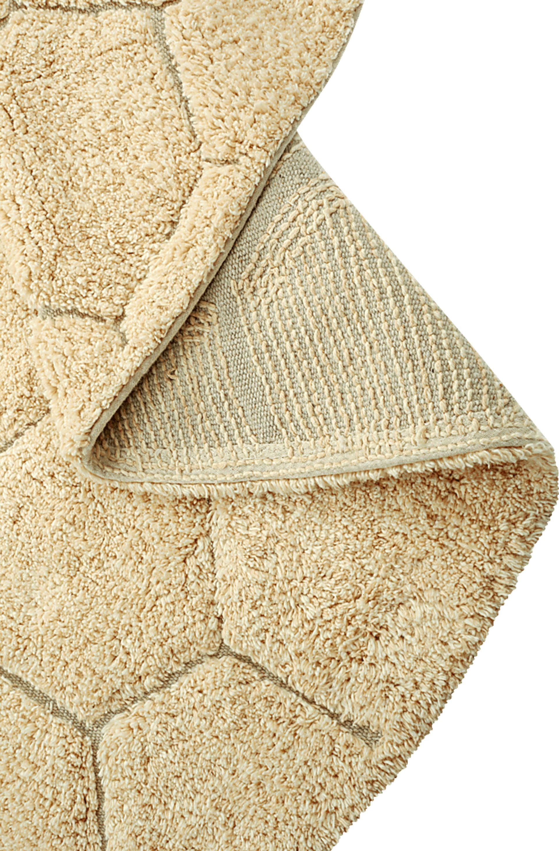 Kids Gold 4'7 Honeycomb Machine Washable Round Rug - Image 5