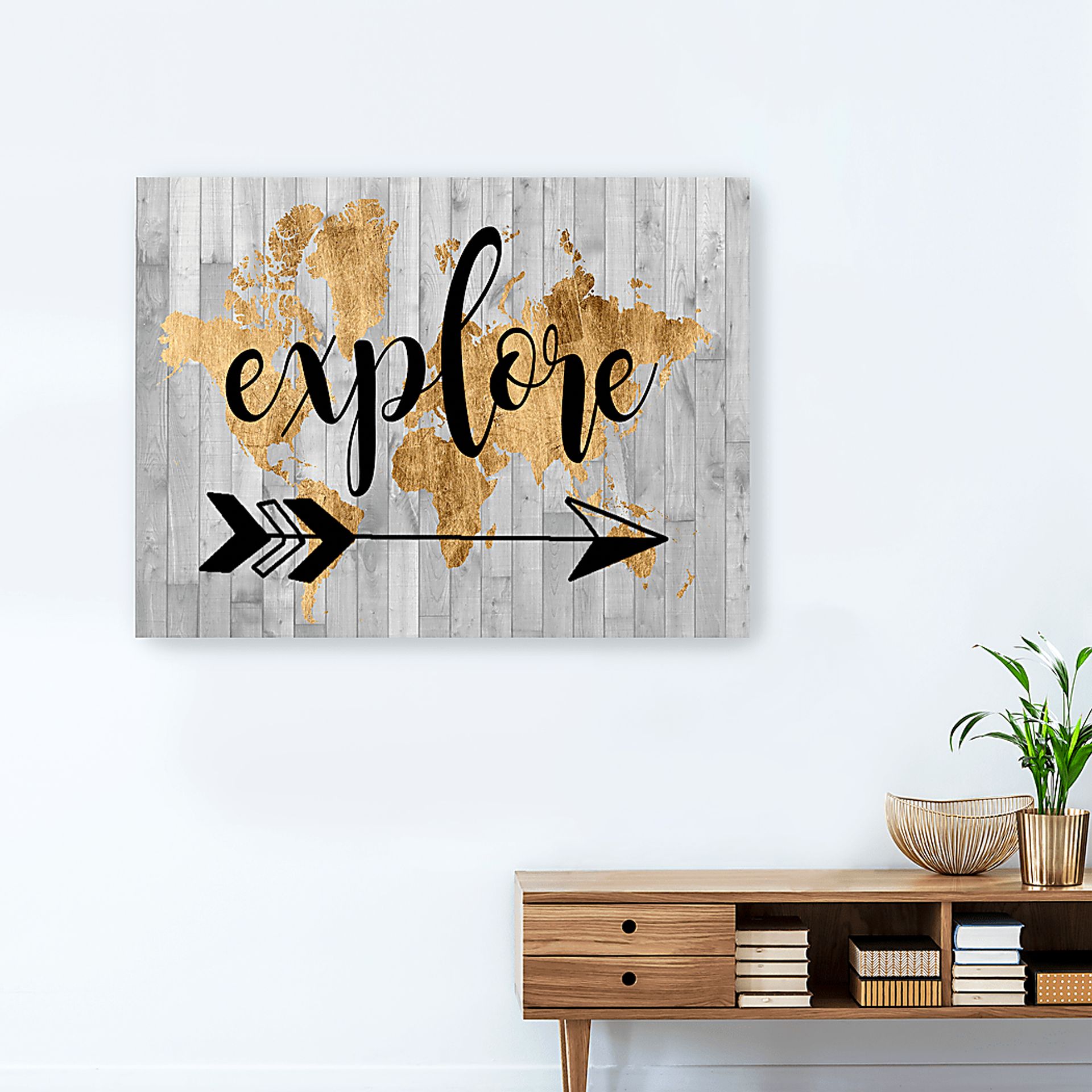 Kids Golden Explorer Gray Artwork - Image 3
