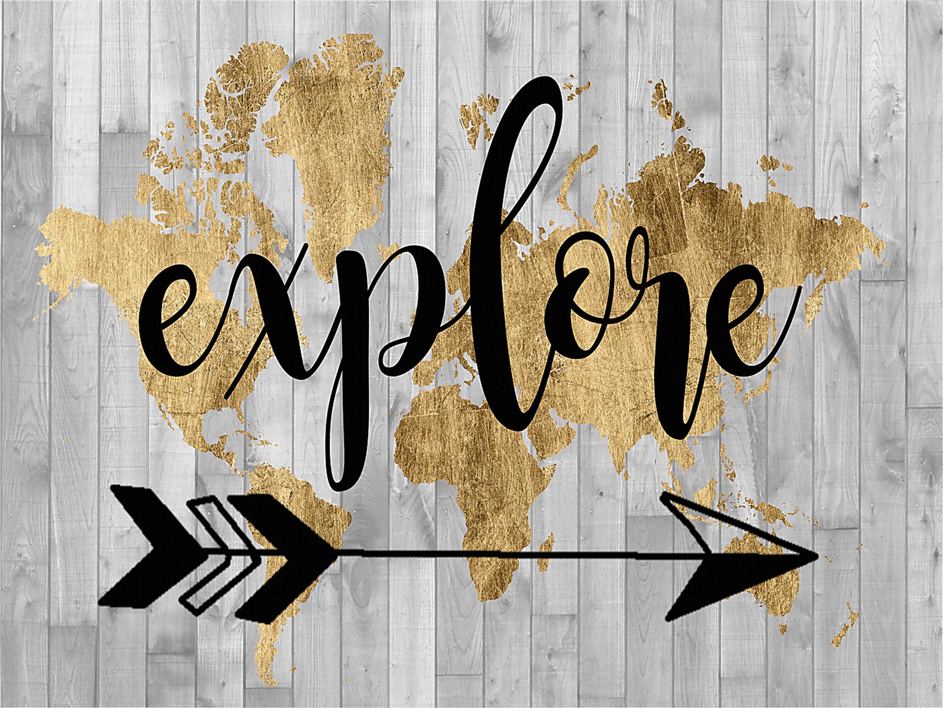 Kids Golden Explorer Gray Artwork - Image 1