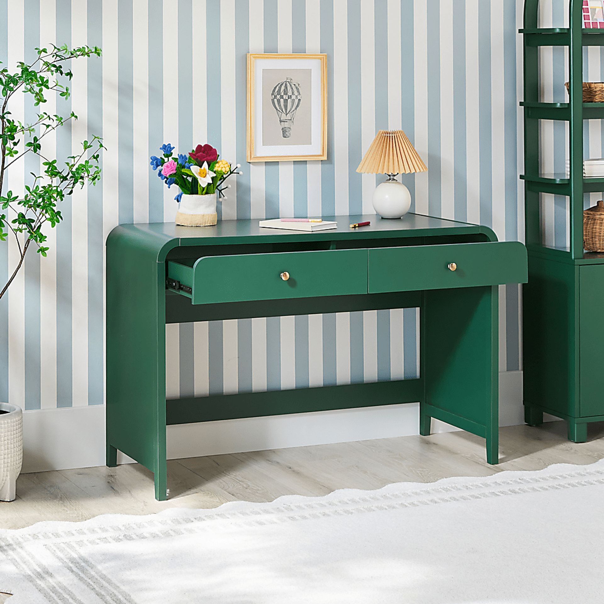 Goldpoint Green Desk - Image 4