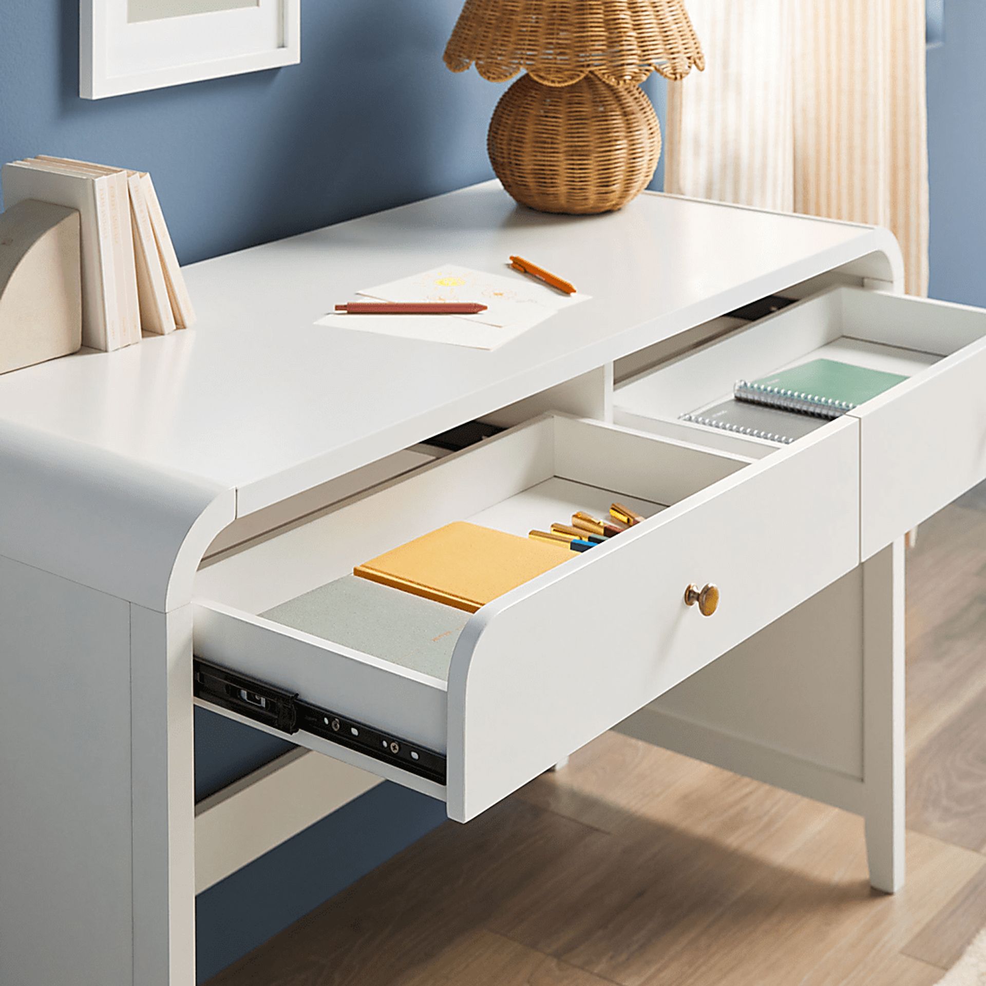 Goldpoint White Desk - Image 12