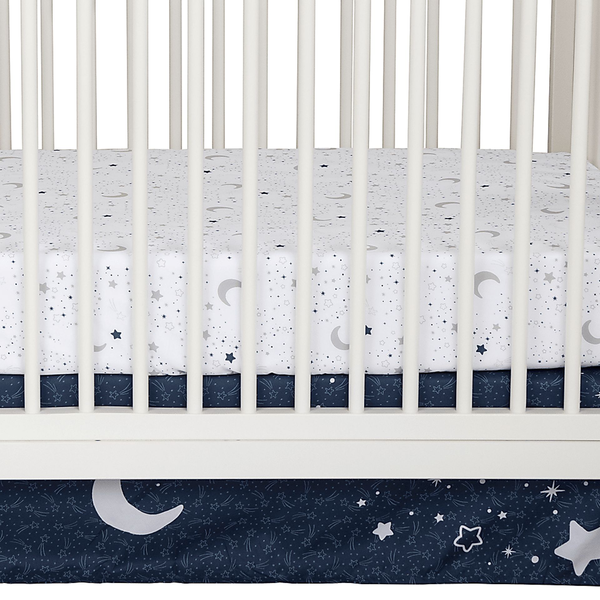 Kids Good Night Moon Navy Baby Bedding Set - Image 11