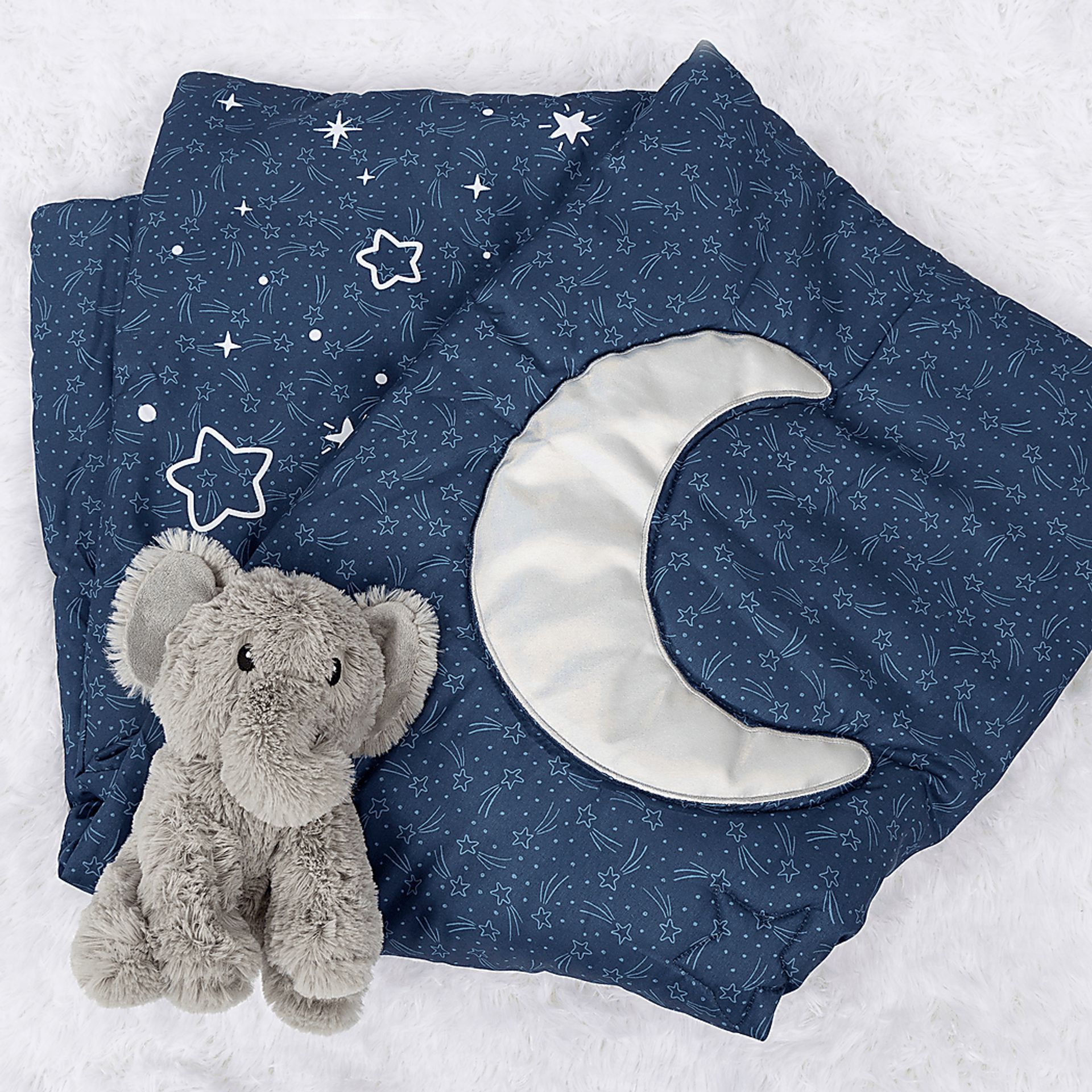 Kids Good Night Moon Navy Baby Bedding Set - Image 14
