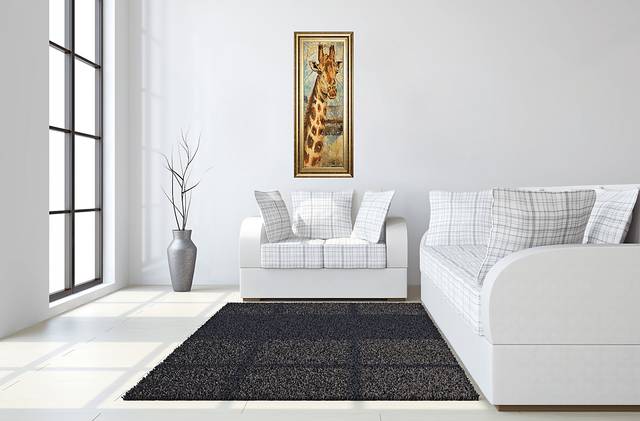 Kids Grand Giraffe Beige Artwork - Thumbnail - Image 2