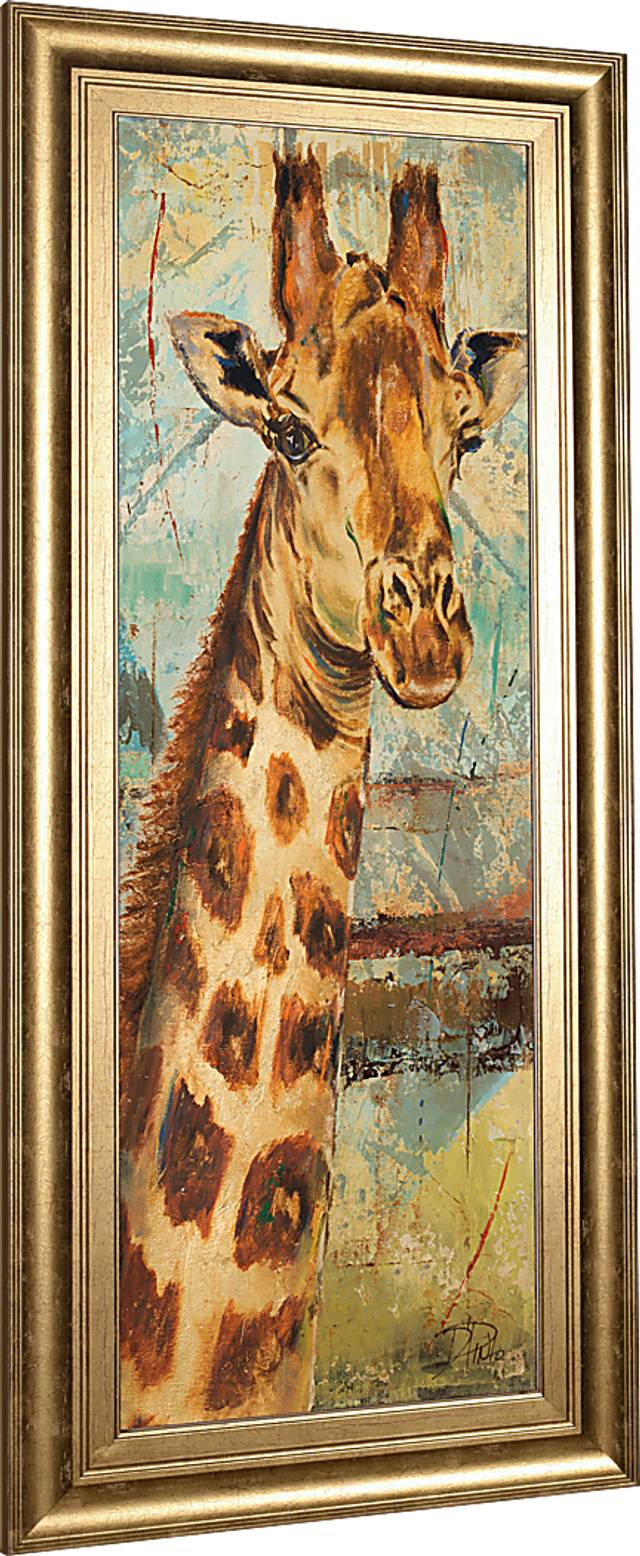 Kids Grand Giraffe Beige Artwork - Thumbnail - Image 1