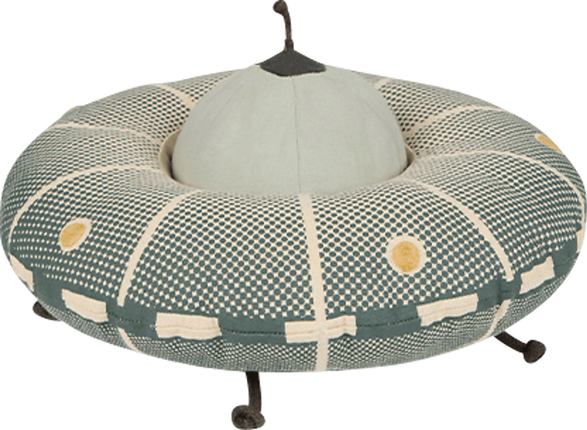 Kids Gray UFO Pillow - Image 1