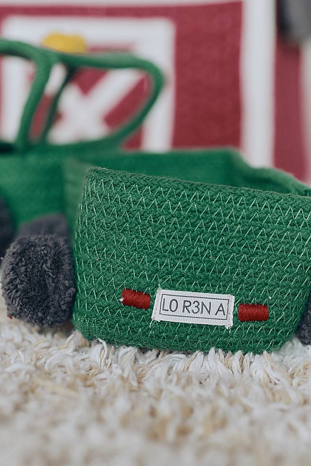 Kids Green Tractor Basket - Thumbnail - Image 5