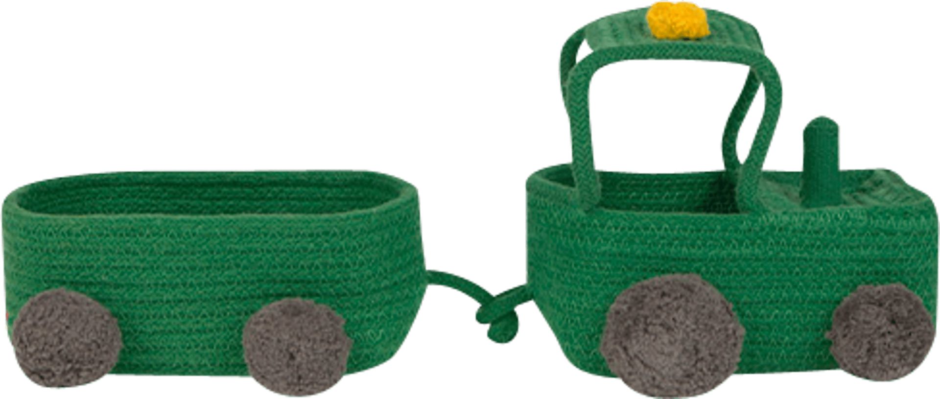 Kids Green Tractor Basket - Image 1