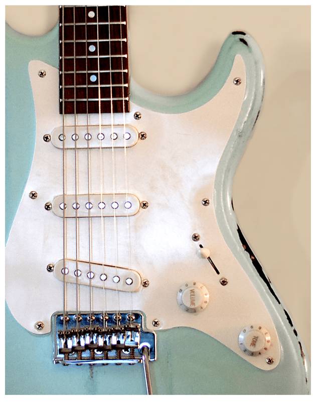 Kids Guitar Cords Cream Artwork - Thumbnail - Image 1