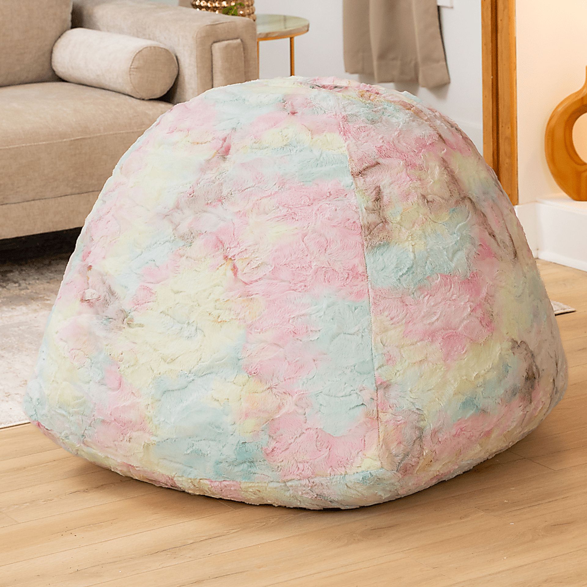 Kids Gumdrop Rainbow Beanbag Chair - Image 2