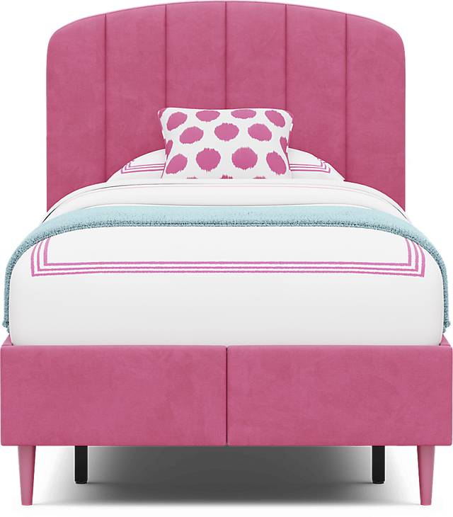 Kids Gwyneth Bubble Gum Twin Upholstered Storage Bed - Thumbnail - Image 2