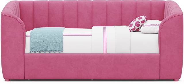 Kids Gwyneth Bubble Gum Twin Upholstered Storage Daybed - Thumbnail - Image 1
