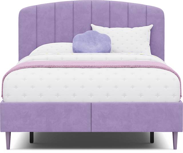 Kids Gwyneth Lavender Full Upholstered Storage Bed - Thumbnail - Image 2