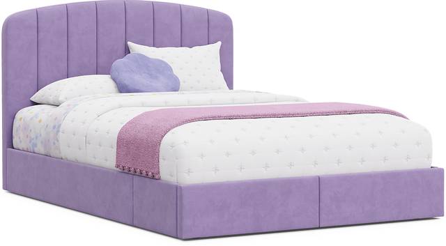 Kids Gwyneth Lavender Full Upholstered Storage Bed - Thumbnail - Image 3