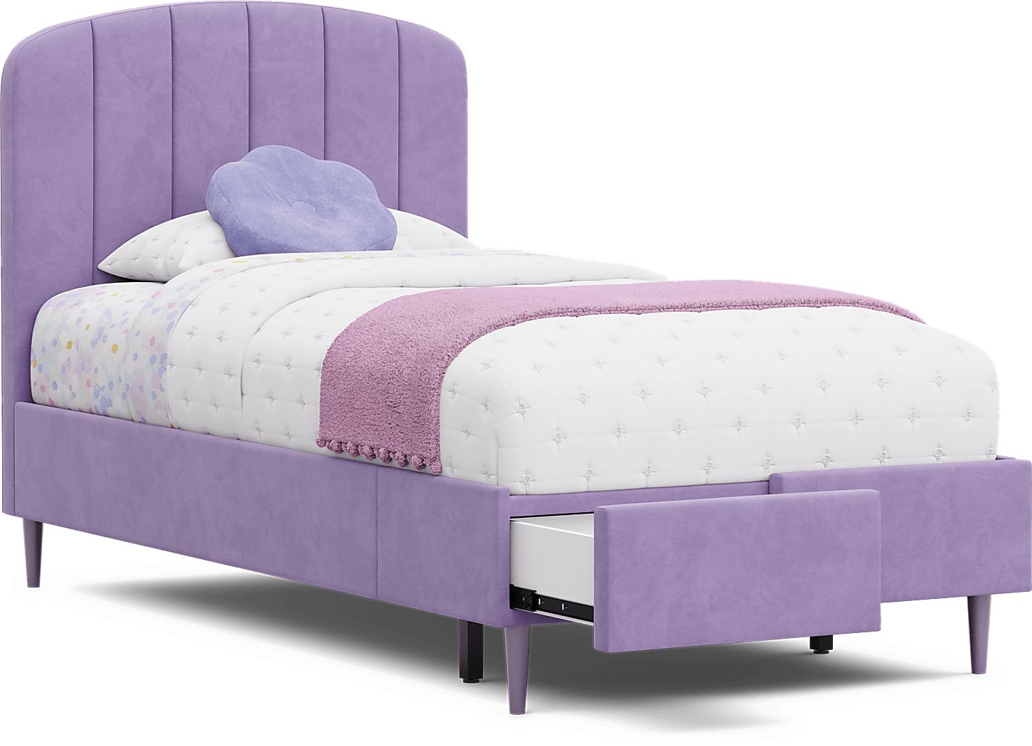 Gwyneth Twin Upholstered Storage Bed - Thumbnail 4