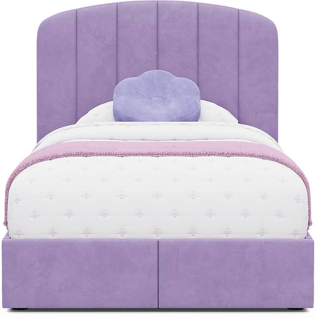 Kids Gwyneth Lavender Twin Upholstered Storage Bed - Thumbnail - Image 4