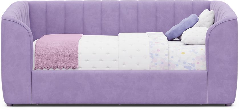 Kids Gwyneth Lavender Full Upholstered Storage Daybed