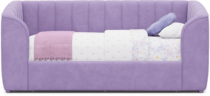 Kids Gwyneth Lavender Twin Upholstered Storage Daybed