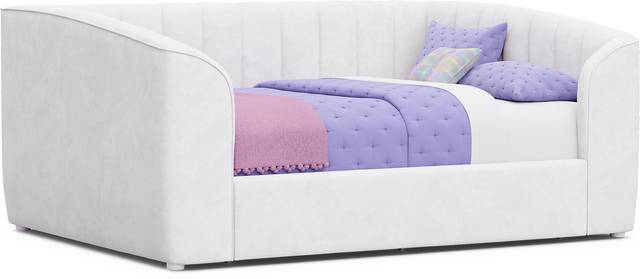 Kids Gwyneth White Full Upholstered Storage Daybed - Thumbnail - Image 2