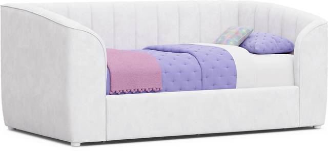 Kids Gwyneth White Twin Upholstered Storage Daybed - Thumbnail - Image 2