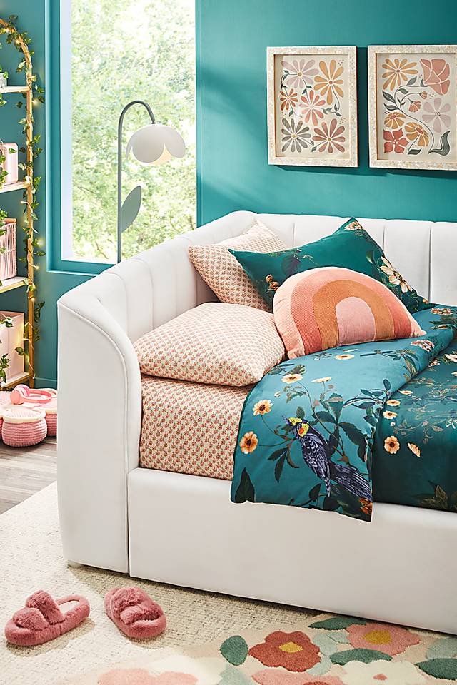 Kids Gwyneth White Twin Upholstered Storage Daybed - Thumbnail - Image 3