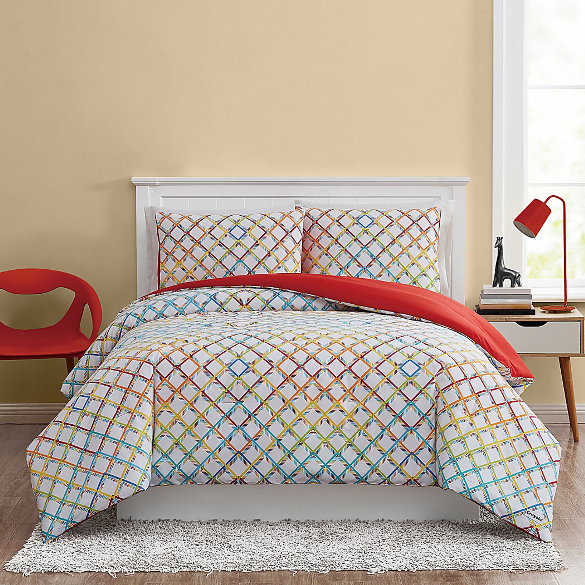 Kids Happy Plaid Multi Twin Comforter Set - Image 5