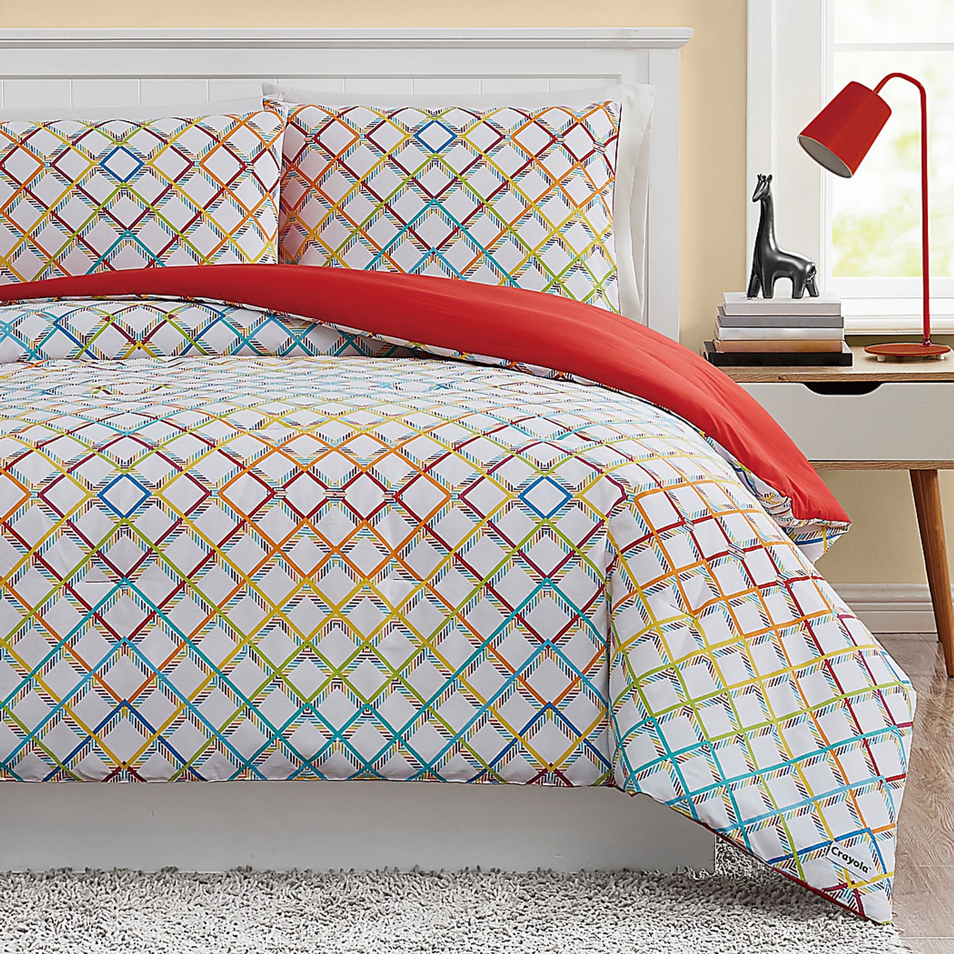 Kids Happy Plaid Multi Twin Comforter Set - Image 7